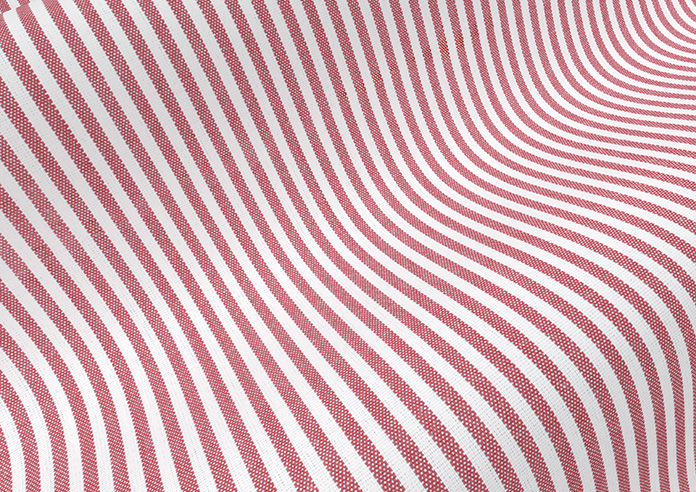 Nautical Stripes, Prom Red - Roman Blind - Image 4